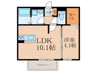 セジュール横代の物件間取画像